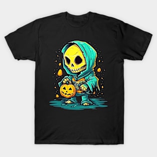 Eerie Halloween Ghoul Art - Spooky Season Delight T-Shirt